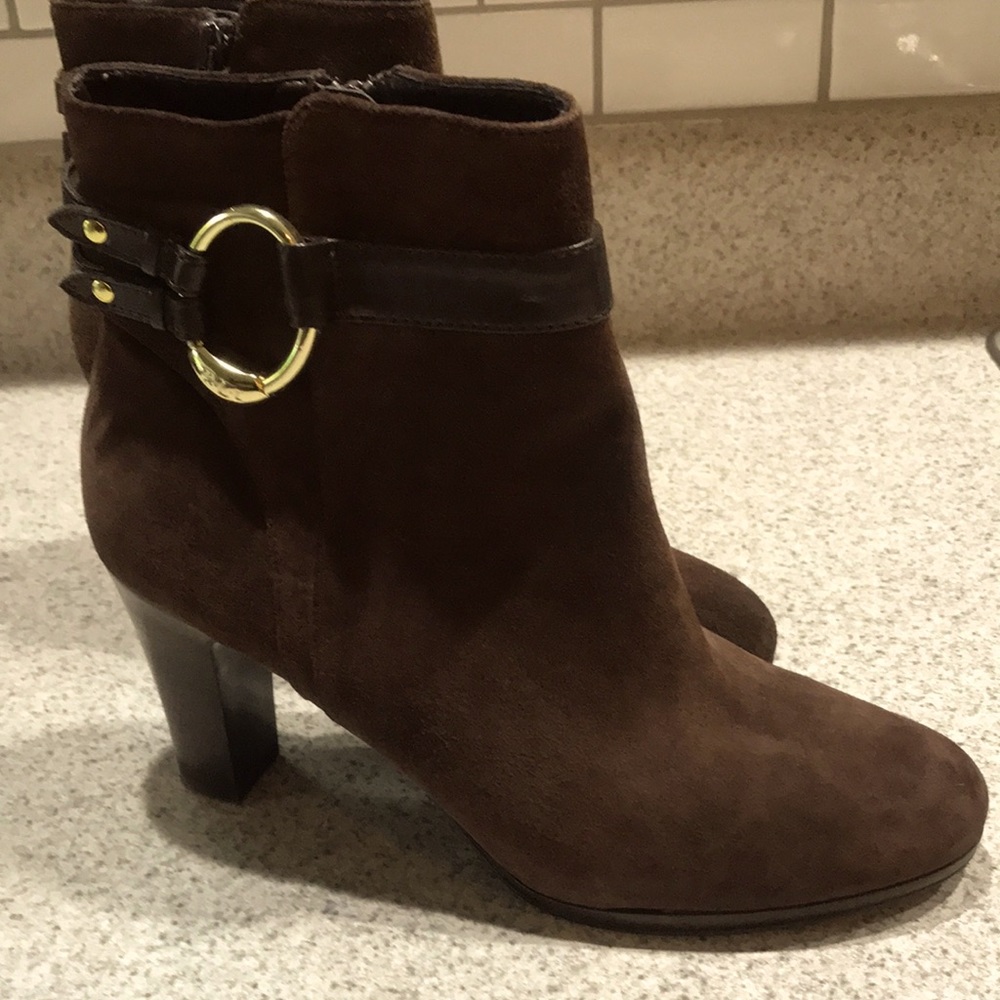 Ralph Lauren suede bootie